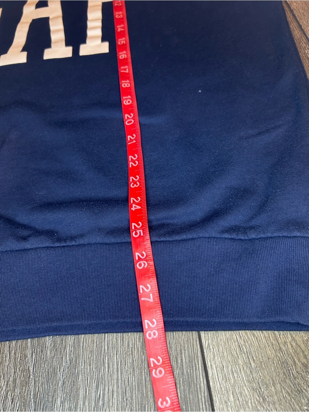 GAP Navy Logo Sweatshirt Large Classic Crewneck Cozy Casual - Picture 9 of 14
